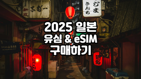 2025 일본 유심 & eSIM 완벽 가이드｜추천 구매처와 사용 팁