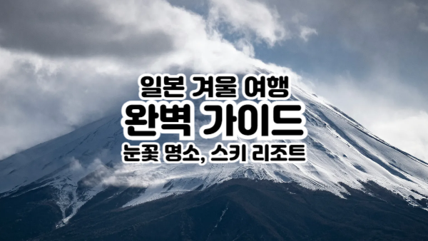 일본 겨울 여행 완벽 가이드｜눈꽃 명소부터 스키 리조트까지 한눈에