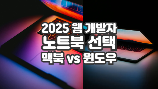 2025 웹 개발자 노트북 선택, 맥북 vs 윈도우 완벽 비교 가이드