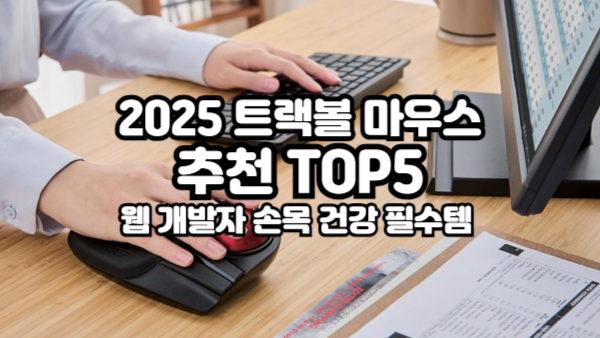 트랙볼 마우스 추천 TOP5｜웹 개발자 손목 건강 필수템 2025