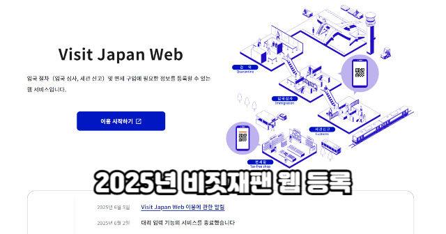 2025년 비짓재팬 웹 등록 안하면 손해보는 이유