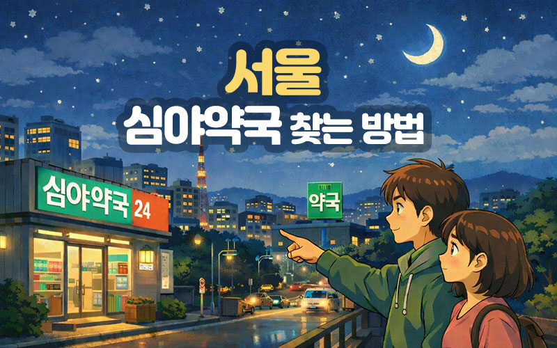 서울 심야약국 찾는 방법